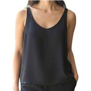 Primark Scoop Neck Camisole Black Size S/M Minimalist Goth Witchy